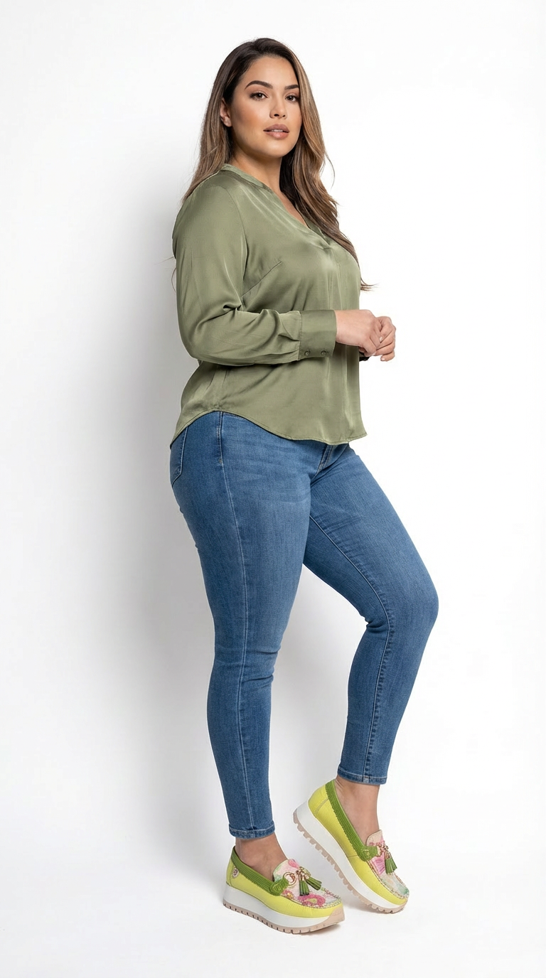 Olive Comfort Moccasins