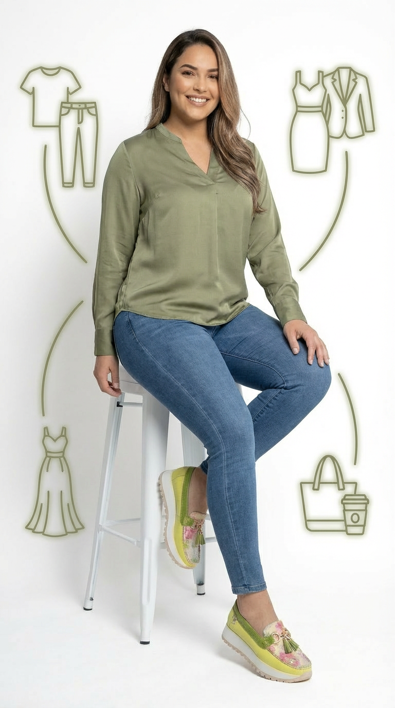 Olive Comfort Moccasins